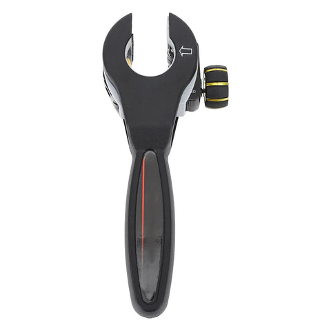 Pro Grade Heavy Duty Pipe Cutter With Premium Steel Ball Thrust Bearing, black handle, for copper and aluminum piping