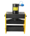 Lethal 20 Ton Hydraulic Busbar Bender CB-200A copper pipe bending tool showing front view with hydraulic cylinder and specs.