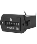 Analog Hour Meter For Industrial Engines And Machines, Tracks Running Time From 0 To 99999.9 Hours At AC 110-250V, Easy Install