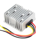 Heavy Duty 48 To 13.8 Volt Step Down Dc Power Converter Buck Regulator Module with fins and wires for quick hookup.