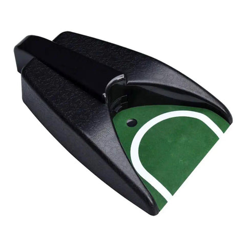 Indoor Golf Putt Practice Mat Set With Automatic Ball Returner Realistic 4cm Artificial Turf For Home Use close-up