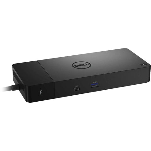 Modular Thunderbolt Dock Delivering Solid Ninety Watt Punch Alongside flexible HDMI DisplayPort Ethernet cables, sleek black design.
