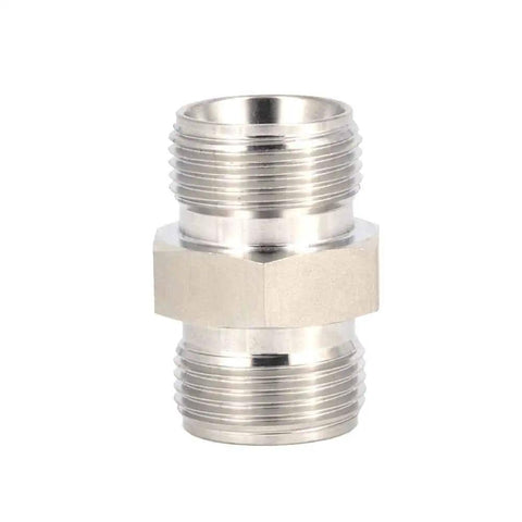 304 Stainless Steel Compression Tube Fitting Three Eighths Inch Tube OD Straight Connector Double Ferrule Adapter
