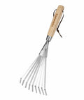 Hand Cultivator With 9-Teeth Rake For Tight Space Garden Beds Cultivating Soil Weeding Leaf Raking And Gravel Leveling