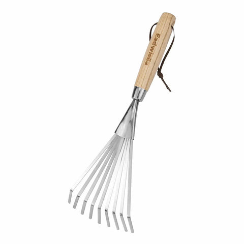 Hand Cultivator With 9-Teeth Rake For Tight Space Garden Beds Cultivating Soil Weeding Leaf Raking And Gravel Leveling