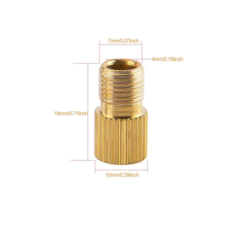 Metal valve adapter from Pump Needle Kit Adapter Set For Portable Tire Inflator And Air Compressor Includes Four Adapters
