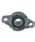 25mm Zinc Alloy Pillow Block Bearing For Heavy Duty Horizontal And Vertical Shaft Support angled view with a black inner ring