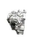 Top Shelf JF015E RE0F11A CVT7 Automatic Transmission Assembly side view showing heavy-duty design and alloy gears for Nissan Suzuki.
