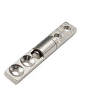 Metal stop hinge damper with straight damping shaft, silver finish, CL0636, 1pc