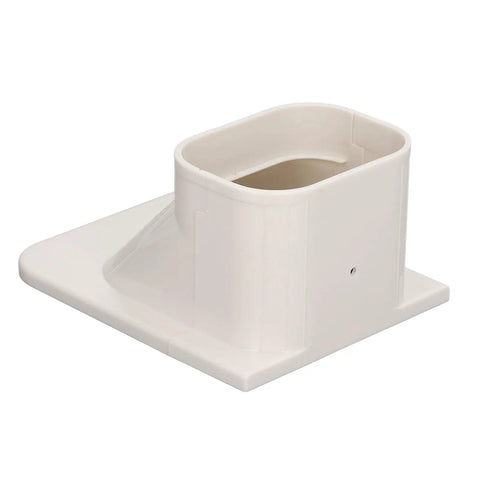 Slick Pvc Air Conditioner Line Cover Hide Ugly Refrigerant Pipes Mini Split Ac Tubing Sleeve, white PVC base for wall pipe wrap.