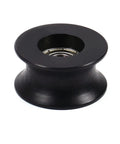 Nylon Pulley Wheel 8x40x20mm U Shape Groove Guide Bearing Rail Ball Wheel Black Durable Nylon Wheel for Machinery and DIY Projects, Reducing Vibration and Improving Smooth Motion in a Heavy Duty Pulley System, black U-groove bearing wheel