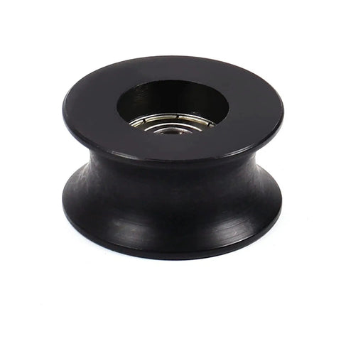 Nylon Pulley Wheel 8x40x20mm U Shape Groove Guide Bearing Rail Ball Wheel Black Durable Nylon Wheel for Machinery and DIY Projects, Reducing Vibration and Improving Smooth Motion in a Heavy Duty Pulley System, black U-groove bearing wheel