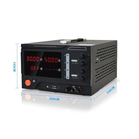 Beefy 600V 5A 3000W Bench Power Supply With Programmable Switching Control For DIY Electronics, Phone Repair And Plating Projects, Stable Voltage And Current, Overload And Over Voltage Protection, Plug And Play Setup, front view