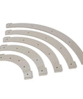Total Shop Must Have Heavy Duty Round Corner Radius Router Template Set With Removable Jigs for smooth edge work.