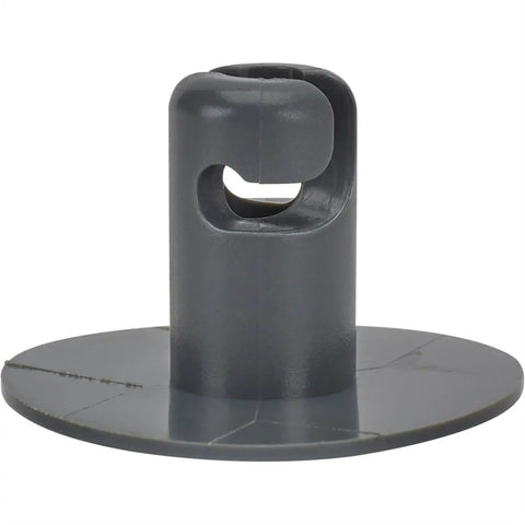 Extra Large Plastic Quarter Turn Fasteners Pack Of 10 Quick Grab Bump Latches With Half Inch Grip For Toolboxes Gear Bags And Vehicle Hoods Snug Click Lock Easy Pro Setup Black close-up view of gray plastic latch.