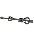 Garage Door Decorative Hardware Set 11 Inch Slick Black Wrought Iron Dummy Strap Hinges With Mounting Hardware Rust Resistant