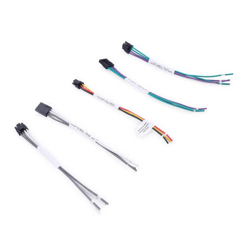 GM 2019 And Up Select Vehicles With Factory Radios Non Bose Audio Plug And Play Amplifier Installation Using A T Harness Adapter For Seamless Amp Integration In Non Amplified Systems. Wire harness connectors on white background
