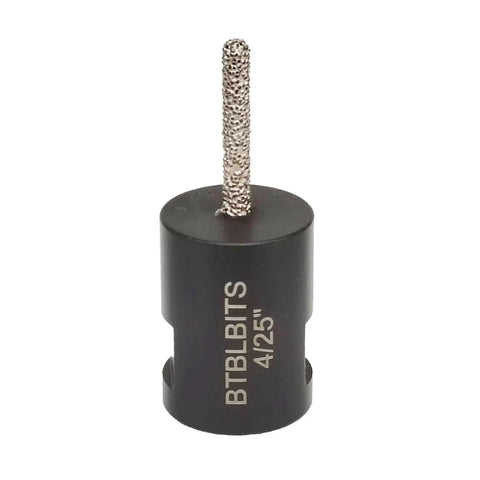 Diamond Mortar Raking Bit For Tuck Pointing And Masonry Cleanout, 4mm Diameter, 1 Inch Working Length, Five Eighths Eleven Thread
