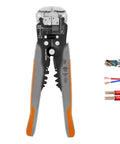 Self Adjusting Wire Stripper Tool 3 In 1 Cutter Crimping Heavy Duty Automatic For AWG 24 10 Quick Strip With Adjustable Tension