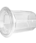 Clear plastic espresso dosing cup side view showcasing Espresso Dosing Cup For Coffee Machines With Anti Scatter Powder Design Easy Clean Pro Level Coffee Making Supplies For Home Cafe And Small Shop Use Today.