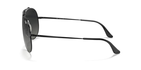 Side view of Wings Shield Sunglasses Unisex Non Polarized 33 mm Frame In Black And Grey Gradient Lenses Durable Lightweight Plastic Design.
