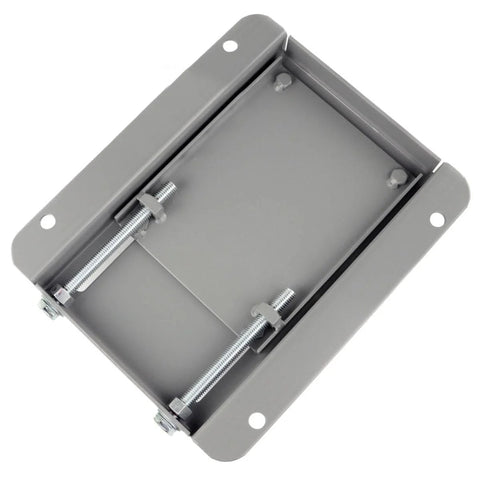 184T frame electric motor base mount with adjustable slide plate; universal gray metal