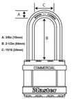 Illustration of Eight Locks Keyed Alike Padlock Set With Sixteen Keys, Magnum Padlock 2 Inch Wide Shackle By 2 1/2 Inch Long.