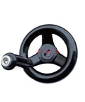 Black Bakelite Spoked Hand Wheel For Milling Machine And Lathe CNC With Wavy Round Grip Three Handwheel Design