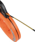 Non Conductive Fiberglass Fish Tape For Electricians, Heavy Duty 50 Foot 3 16 Inch Wire Puller With Steel Leader in orange housing