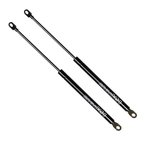 Two Pack Universal Lift Support Struts Ninety Pound Gas Shocks For Toolbox Lid Boat Storage Truck Cap And Toppers With Eyelet Ends heavy-duty black epoxy struts