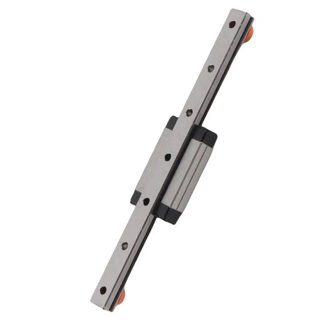 100mm Linear Rail With Slide Block For CNC Machines And 3D Printers, Bearing Steel Guide Rail With Auto Centering shown from top angle