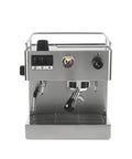 Kickstart Your Coffee Game With This Stainless Steel Electric Cappuccino Maker featuring controls and drip tray design.