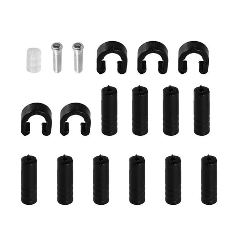 Assorted caps from Beefy Braided PTFE Shift Cables And Housing Set For Mountain And Road Bikes