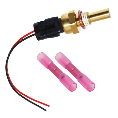 Built Tough Engine Coolant Temperature Sensor With Pigtail Connector For Chevy Silverado Tahoe Suburban And Gmc Sierra Yukon Buick Oem 2134514 Plug And Play Swap, showing sensor with wiring harness and connectors.