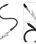 Flexible arm of Six Piece Welding Fixture With Magnifying Glass Lamp Clamp And Circuit Board Holder For Soldering, durable iron build