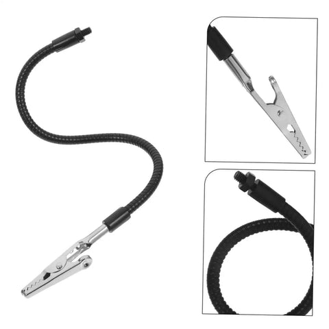 Flexible arm of Six Piece Welding Fixture With Magnifying Glass Lamp Clamp And Circuit Board Holder For Soldering, durable iron build