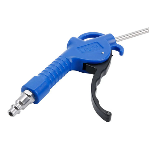 Blow Gun With Fixed Nozzle For Compressors Heavy Duty Dust Removal Cleaning Tool With Ergonomic Grip and Hanger Slot, Angled Nozzle