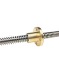 Lead Screw T30x6 With Brass Nut 30mm Stainless Steel Threaded Rod 6mm Pitch Trapezoidal Screw For 3D Printers And CNC Machines