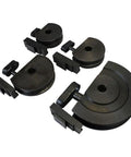 Pro grade die rack set for Hardcore Programmable Electric Tube Bender, includes various bending dies for tubing.