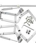 Silent Pneumatic Vertical Lift Hinge Bracket For Cabinets And Appliances with screws and assembly tools.