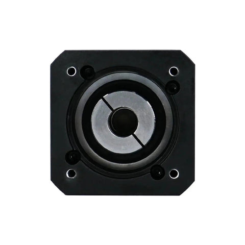 Top Tier Planetary Gearbox Reducer Built Like A Tank For Nema 32 And 34 AC Servo Motors view featuring 14 mm shaft and mounting holes.