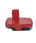 One Way 19.2V Old Style C3 Cordless Tool To V20 20V Battery Adapter for Craftsman Tools ABS Molded red adapter on white