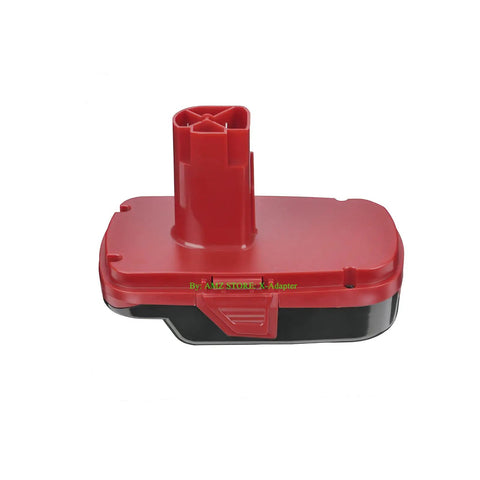 One Way 19.2V Old Style C3 Cordless Tool To V20 20V Battery Adapter for Craftsman Tools ABS Molded red adapter on white