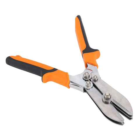 Five Blade Sheet Metal Crimper Pliers Hand Crimping Tool for HVAC ductwork with ergonomic handles visible on a white background
