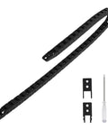 R18 7mm X 7mm Inner Size Black Plastic Cable Drag Chain Bridge Type With End Connectors 1 Meter Length For CNC Machines