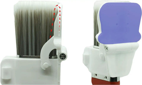 Pack Of 2 Edger Shield For Baseboards And Uneven Trim, Paintbrush Not Included, Attaches To Any 2 Inch Brush showing dual shield detail