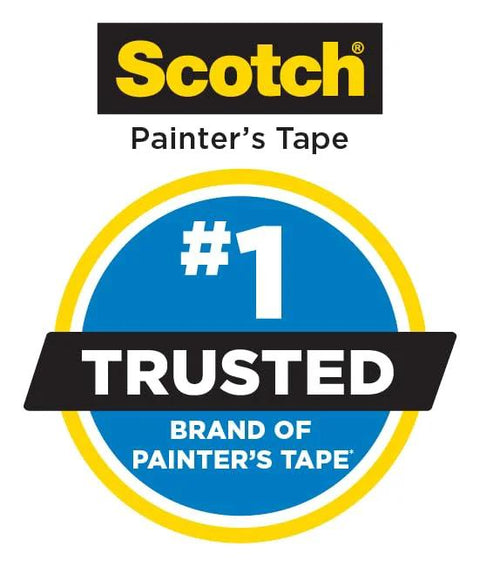 #1 trusted brand of Multi Surface Painter Tape 1 Inch Wide Blue Masking Tape 60 Yards For Indoor And Outdoor Use Removable With Damage Free Adhesive displayed