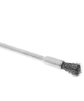 Four Pack 5mm Steel Wire Brushes Polishing Wheel Brush for Tools DIY Friendly Mini Burr Cleaning and Grinding Weld Prep Rust Removal