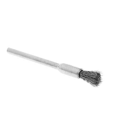 Four Pack 5mm Steel Wire Brushes Polishing Wheel Brush for Tools DIY Friendly Mini Burr Cleaning and Grinding Weld Prep Rust Removal