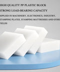 Battle Tested PP Reusable Support Pads For Machinery Leveling And Height Adjustment Ultra Thick 200 X 300 MM on blue surface.